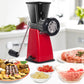 Manual Meat Grinder with Stainless Steel Blades -Red