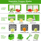Green Multifunctional 14 in 1 Vegetable Chopper - 10 Blades