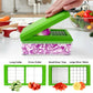 Green Multifunctional 14 in 1 Vegetable Chopper - 10 Blades