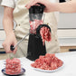 Manual Meat Grinder with Stainless Steel Blades -Black