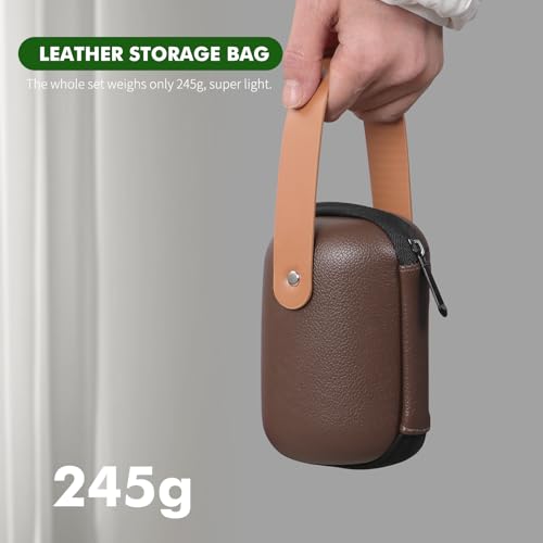 Titanium Teapot Set, 3 Cups with Infuser