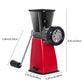 Manual Meat Grinder with Stainless Steel Blades -Red