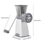 Manual Meat Grinder with Stainless Steel Blades -Gray