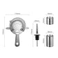 Custom Logo Stainless Steel 10-piece Bartender Gift Set Bar Tools Kit Cocktail Shaker Set