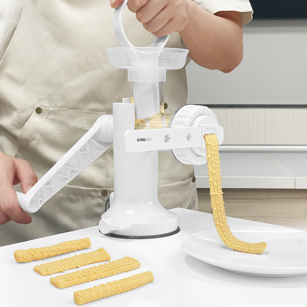 3-in-1Manual Meat Grinder, With Stainless Steel Blades