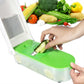 Green Vegetable Chopper - 5 Blades