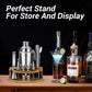 Cocktail Shaker Set Bartender Kit with Stand, 12 Piece Bar Set Drink Mixer Set with Stainless Steel Bar Accessories Tools
