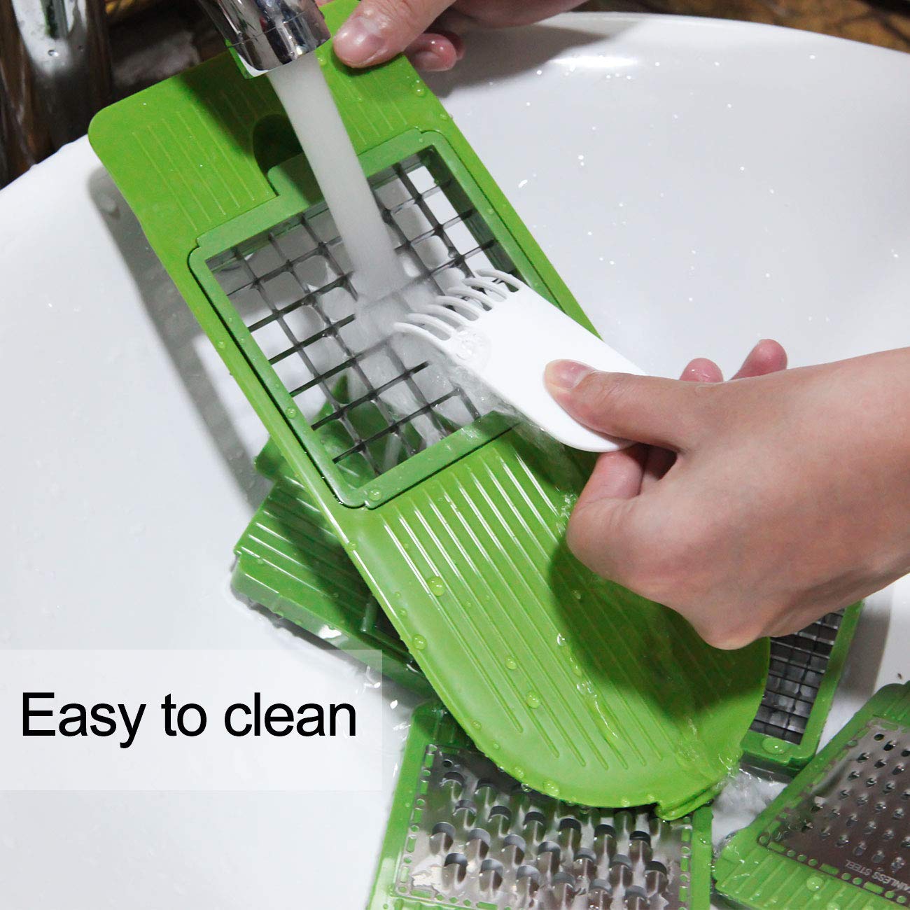 Green Vegetable Chopper - 5 Blades