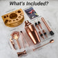 Cocktail Shaker Set Bartender Kit with Stand, 12 Piece Bar Set Drink Mixer Set with Stainless Steel Bar Accessories Tools