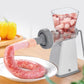 Manual Meat Grinder with Stainless Steel Blades -Gray