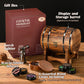 Whiskey Smoker Kit with Charred Wood Barrel (Patent Pending) – Cocktail Smoker with Torch & 6 Premium Wood Chips for Old Fashioned & Whiskey