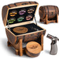 Whiskey Smoker Kit with Charred Wood Barrel (Patent Pending) – Cocktail Smoker with Torch & 6 Premium Wood Chips for Old Fashioned & Whiskey